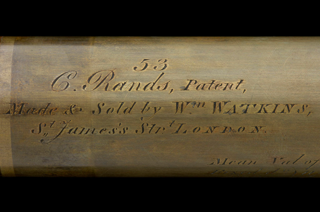 Detail of Rangefinder - inscription by William Watkins
