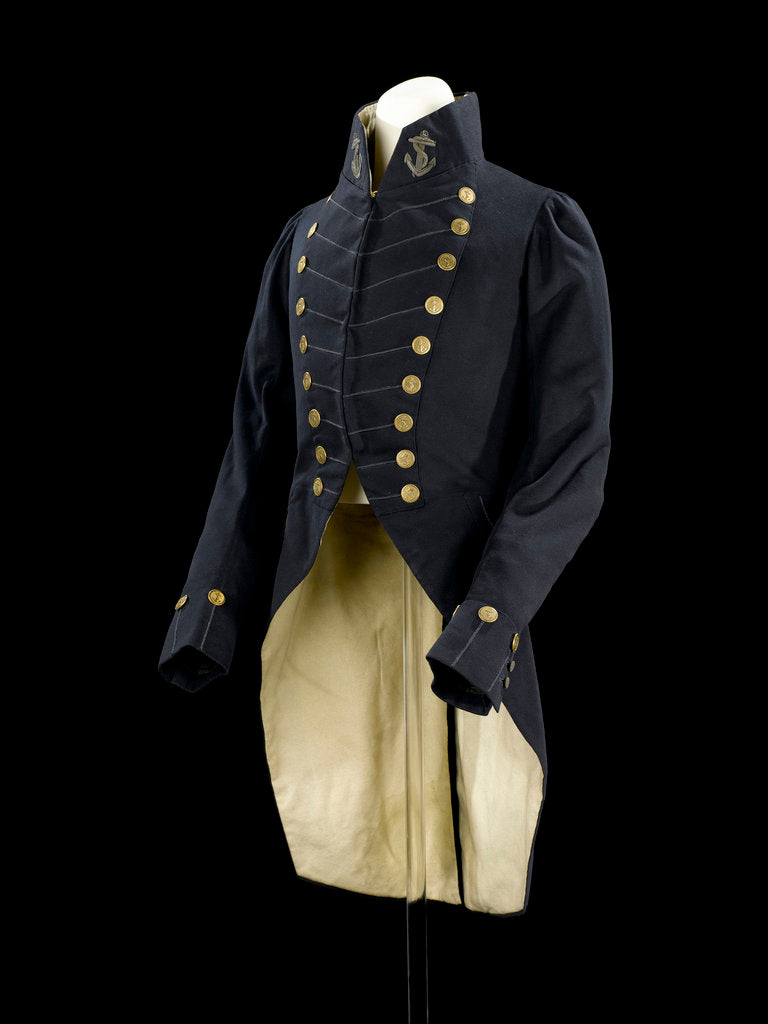Detail of Surgeon Full dress coat  - Royal Naval uniform: pattern 1825-1832 by unknown