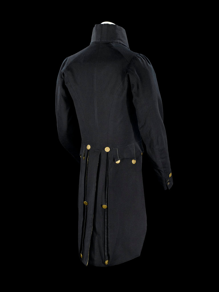 Detail of Surgeon Full dress coat, back  - Royal Naval uniform: pattern 1825-1832 by unknown
