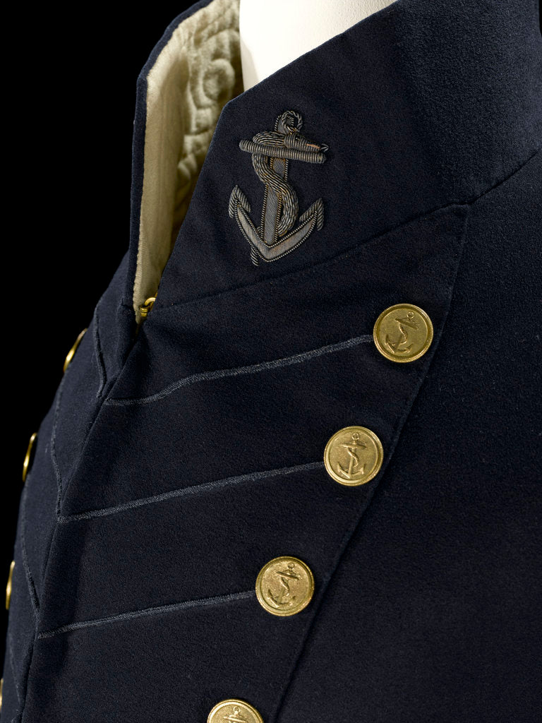 Detail of Surgeon Full dress coat  - Royal Naval uniform: pattern 1825-1832 by unknown