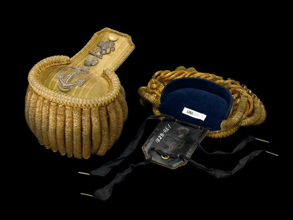 Detail of Indian Naval uniform: epaulettes by Wilson