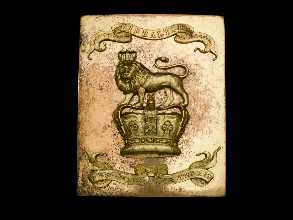 Detail of Belt plate - Royal Marines uniform: pattern 1827 by unknown