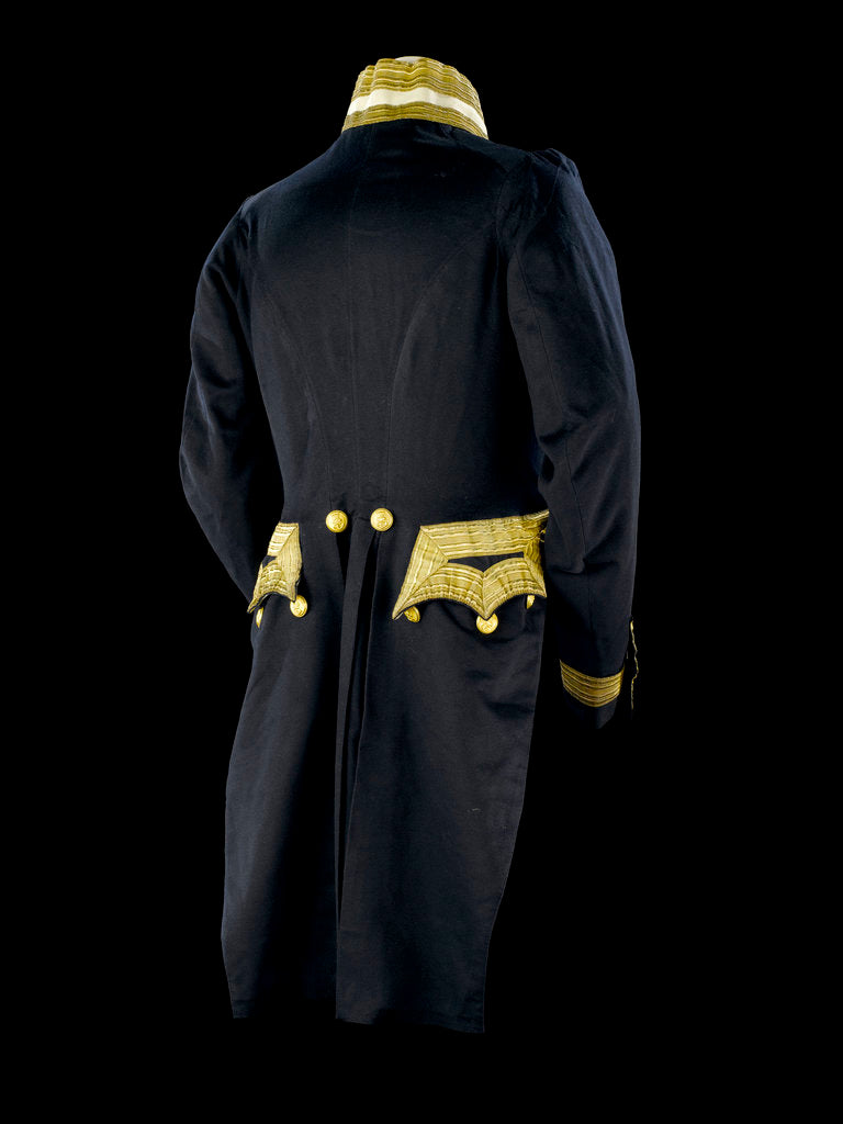 Detail of Full dress coat - back, Royal Naval uniform: pattern 1843 by Clancy