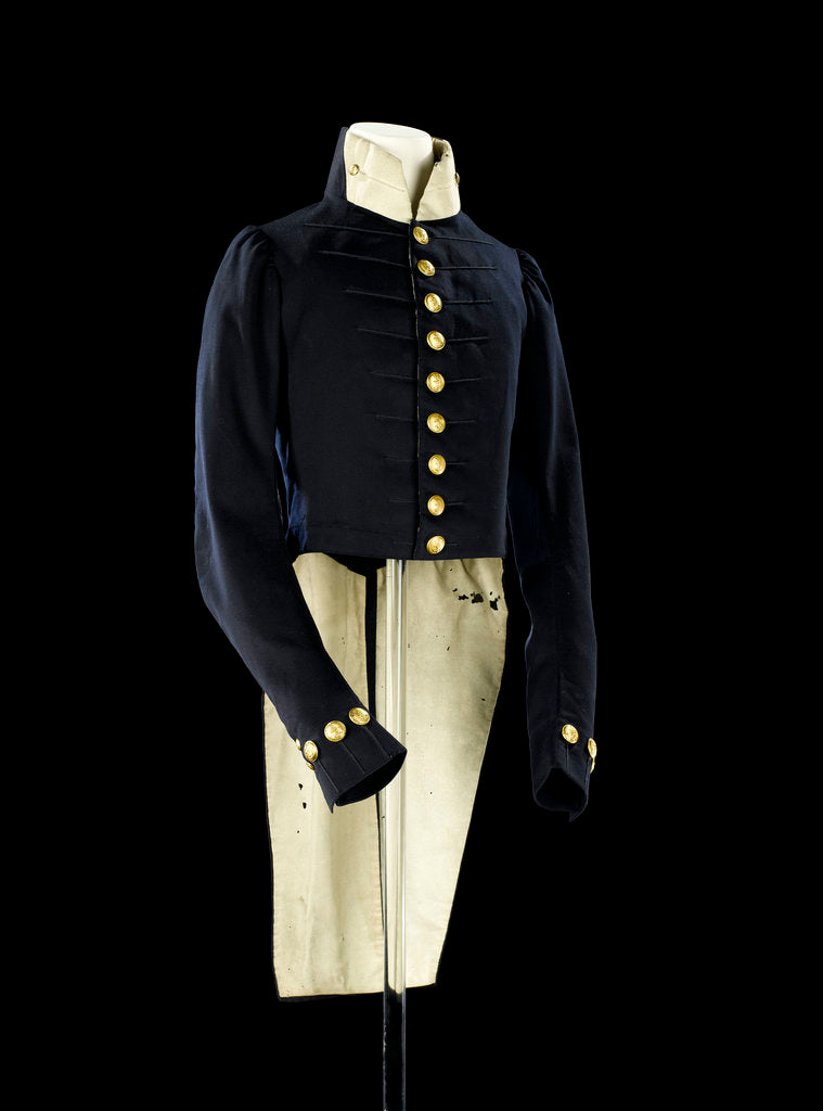 Detail of Tailcoat, Royal Naval uniform: pattern 1827-1843 by Hammond Turner & Sons