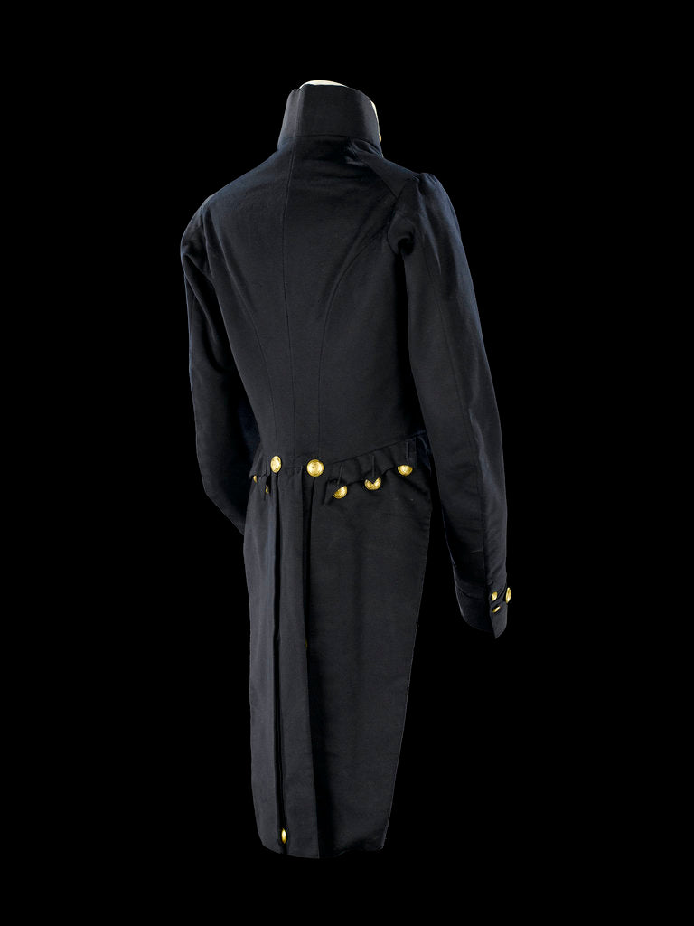 Detail of Tailcoat - back, Royal Naval uniform: pattern 1827-1843 by Hammond Turner & Sons