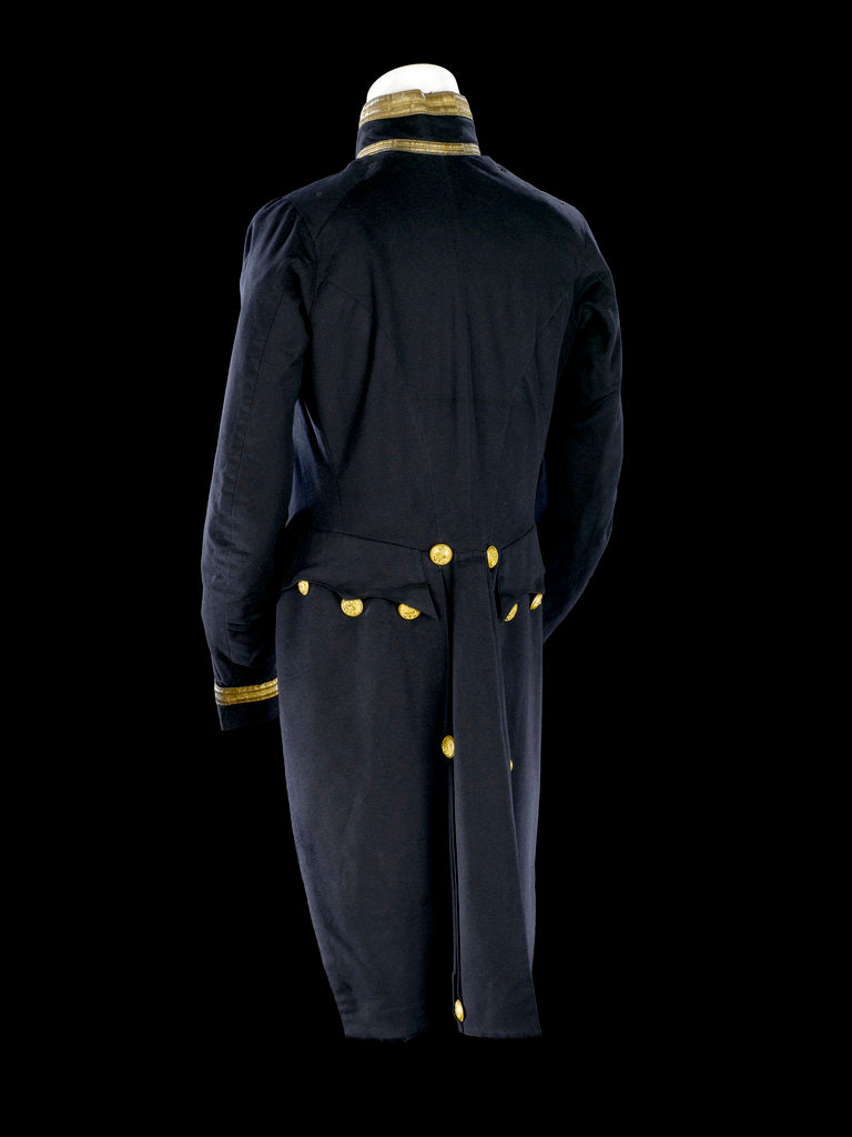 Detail of Full dress coat - back, Indian Naval uniform: pattern 1828 by Jennens