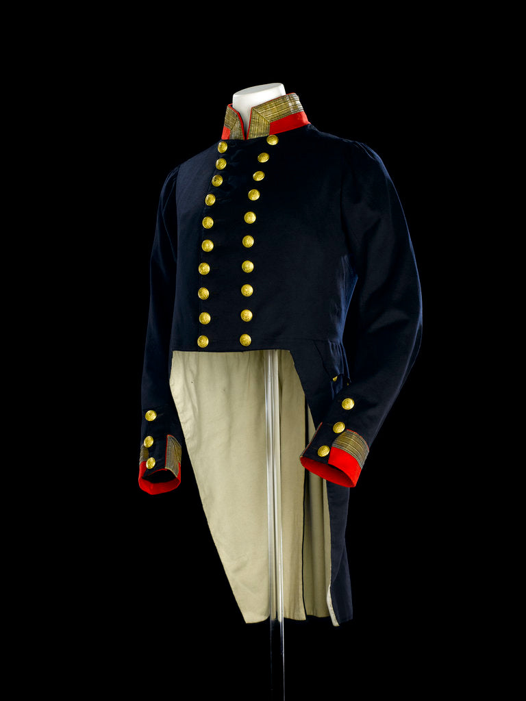 Detail of Full dress coat, Royal Naval uniform: pattern 1830-1843 by B. Boggett