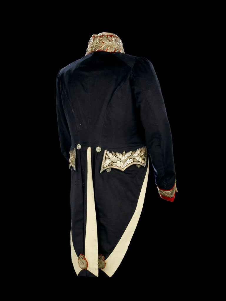 Detail of Full dress coat - back, Civil court dress: 1837 by Boggett & Co.