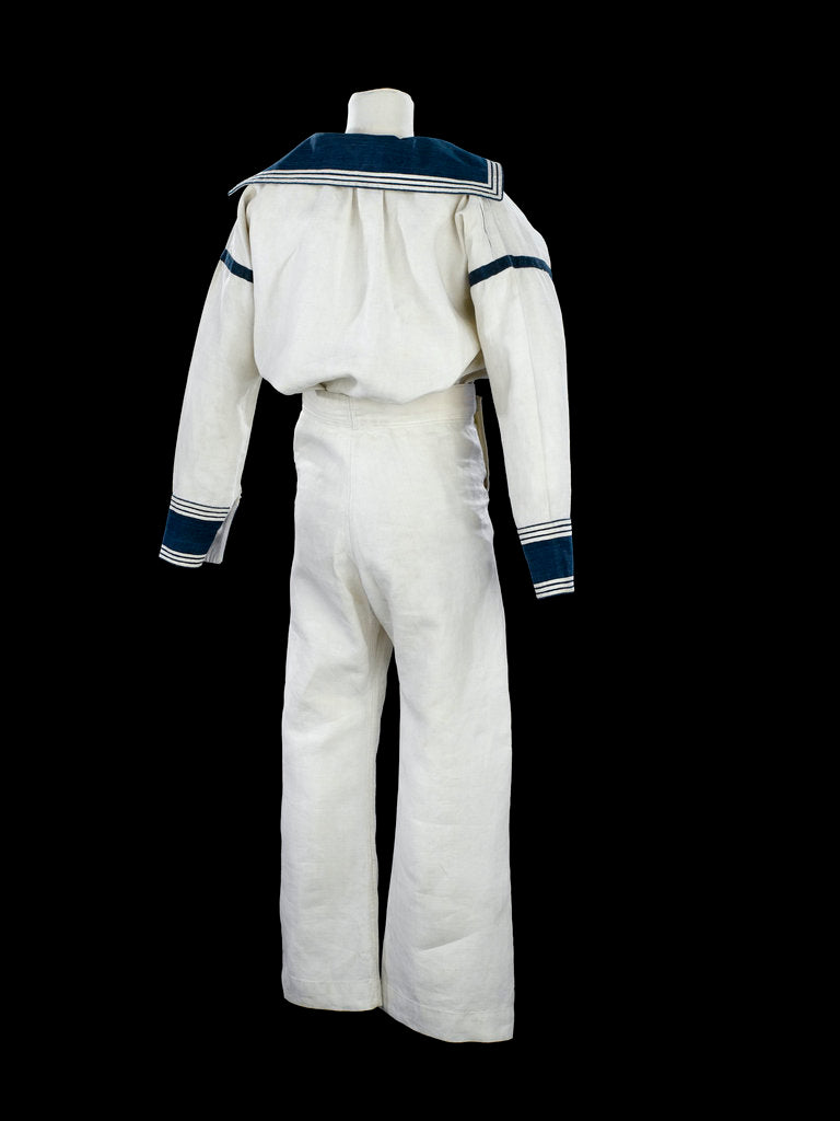 Detail of Sailor suit - back, Royal Naval uniform: pattern 1846 by unknown
