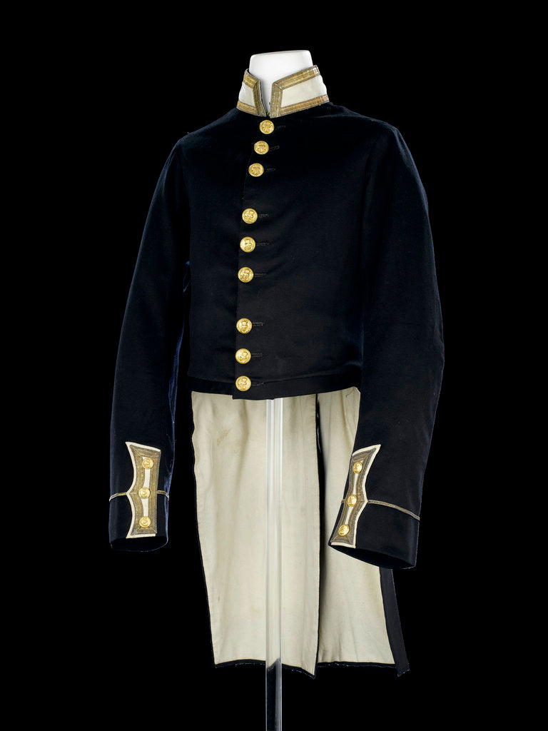 Detail of Full dress coat, Royal Naval uniform: pattern 1856 by unknown