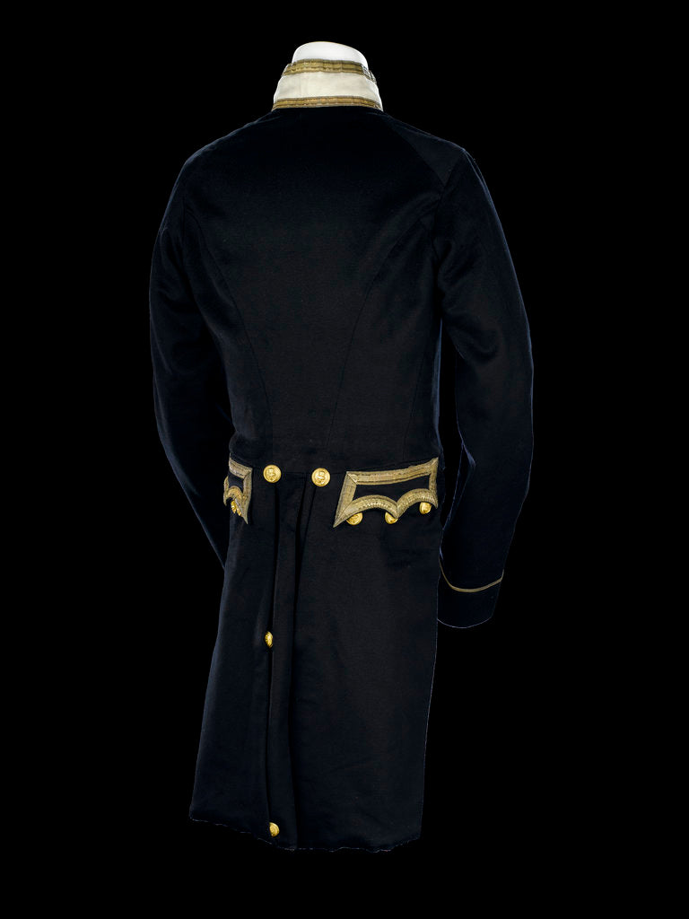 Detail of Full dress coat - back, Royal Naval uniform: pattern 1856 by unknown
