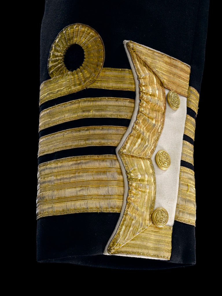Detail of Full dress coat - cuff detail, Royal Naval uniform: pattern 1856 by Jennens