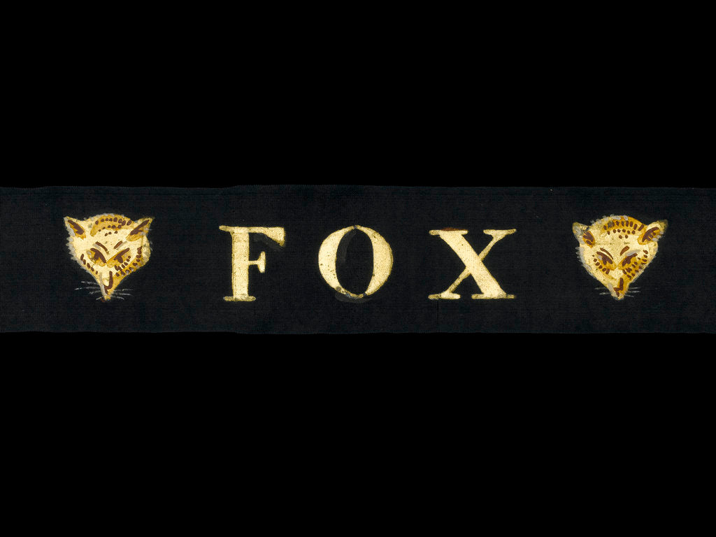 Detail of Rating's cap ribbon by unknown