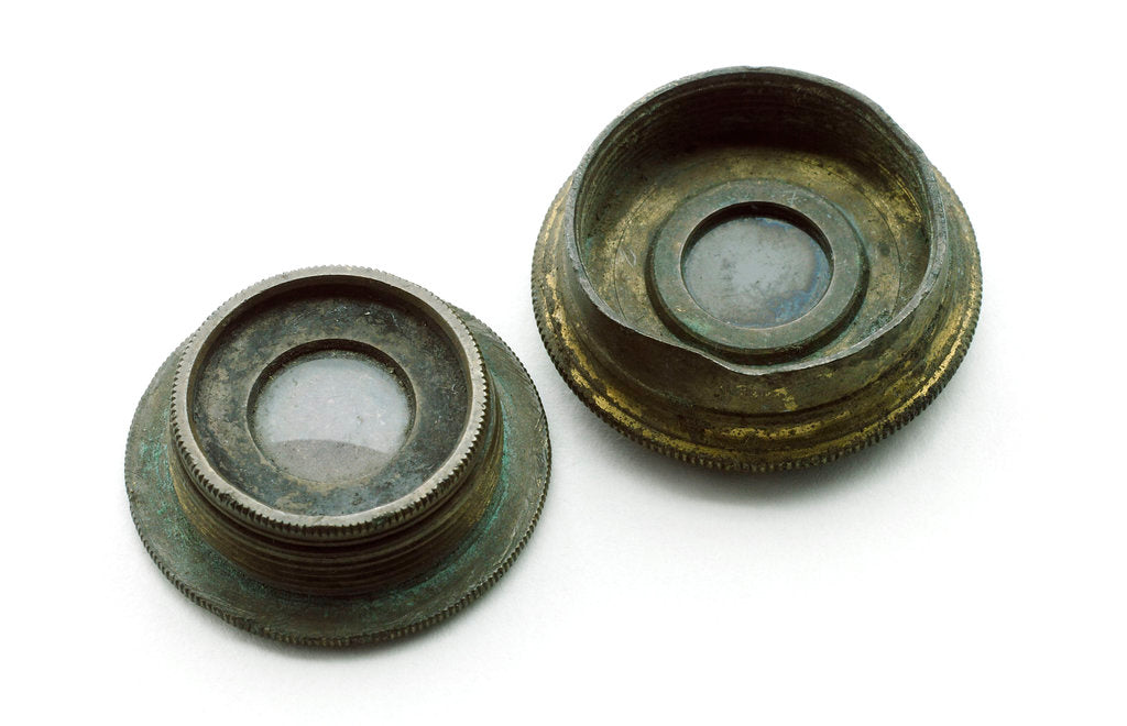 Detail of Two sextant eyepieces by unknown