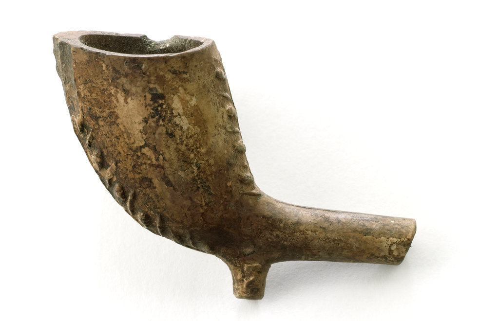 Detail of Clay pipe fragment by unknown