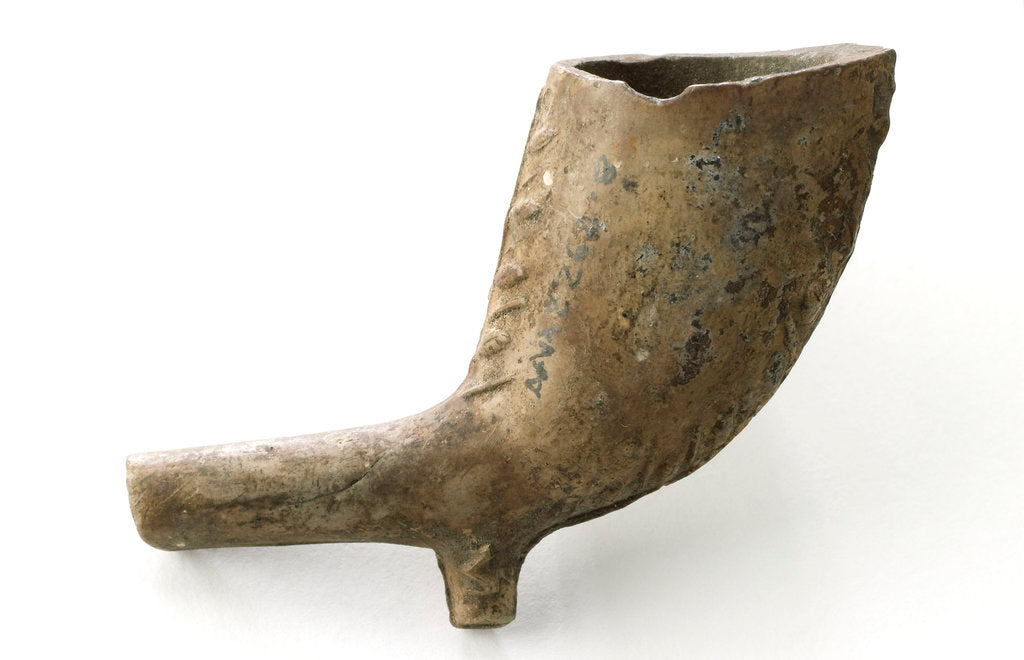Detail of Clay pipe fragment by unknown