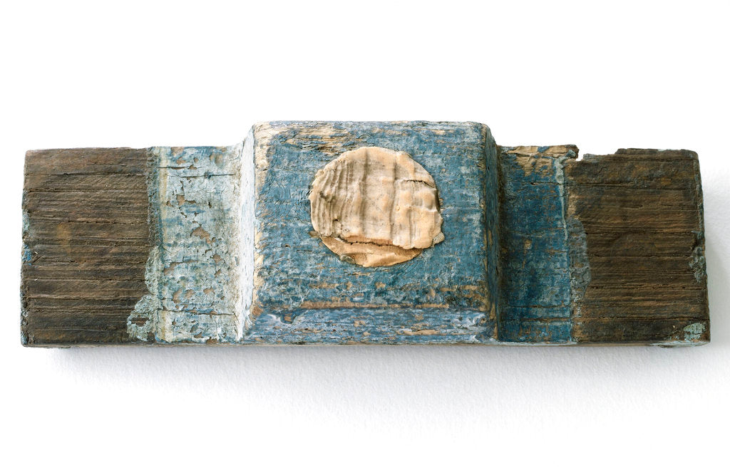 Detail of Water keg bung stave - outer side by unknown