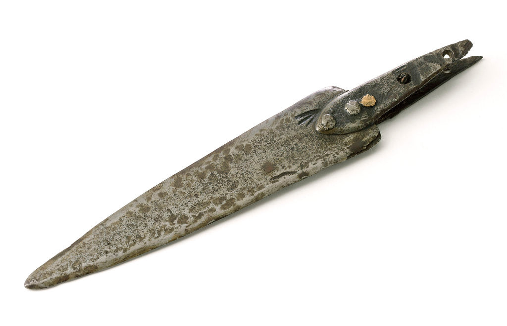 Detail of Knife blade by Inuit