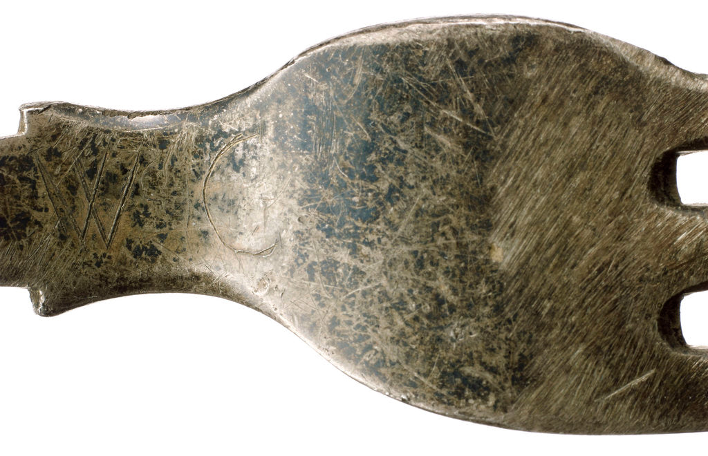Detail of Fork - crew initials by George Adams