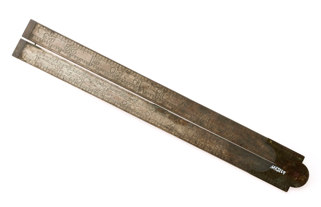 Detail of Folding rule - reverse by unknown