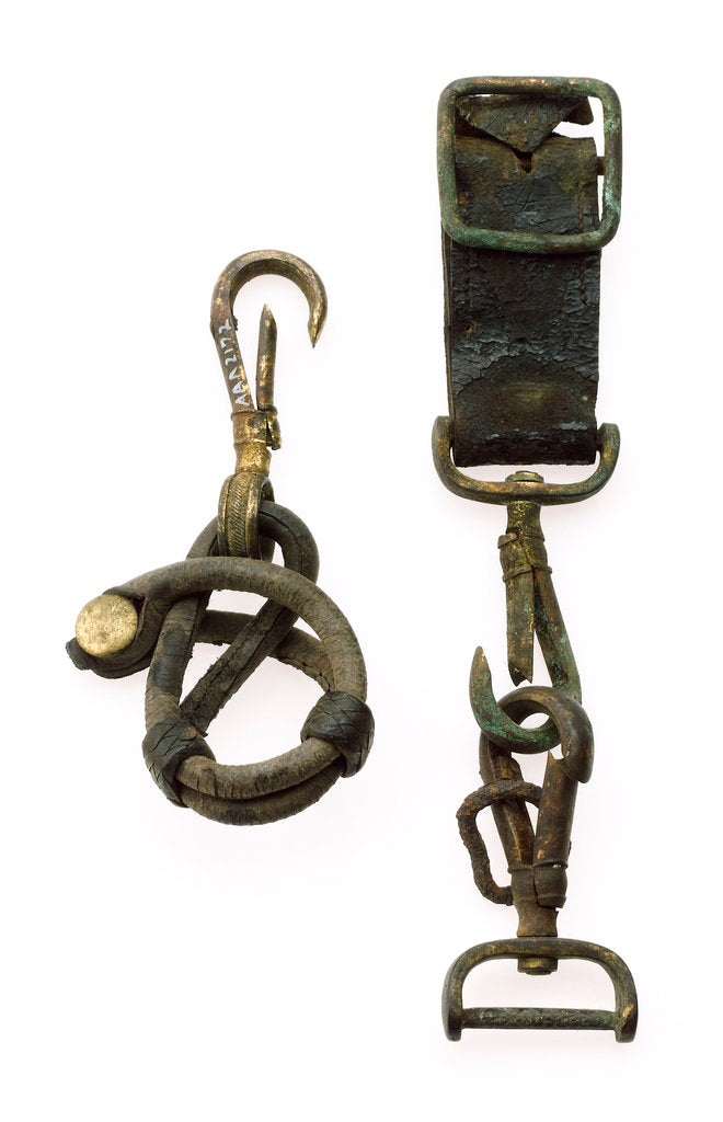 Detail of Sword belt spring hooks by unknown