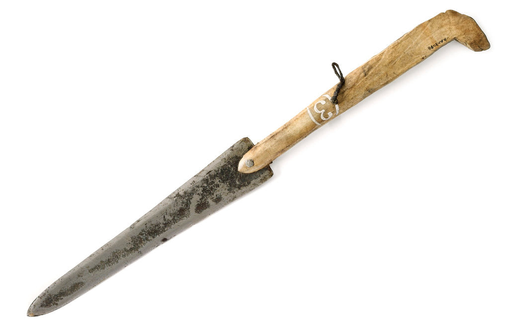 Detail of Snow knife by Inuit