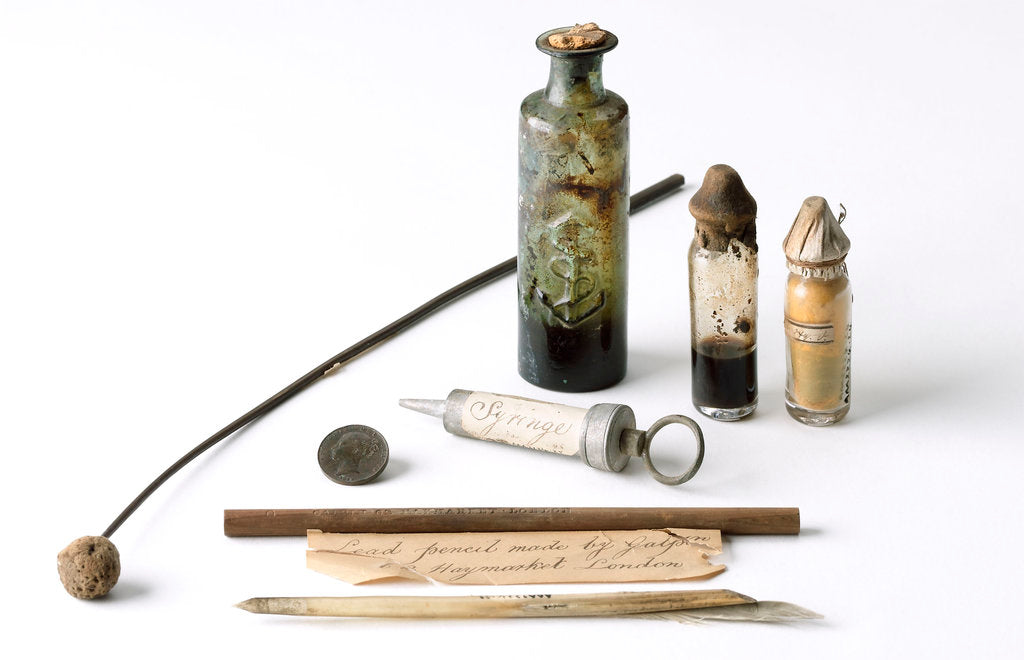Detail of Objects from medicine chest by unknown