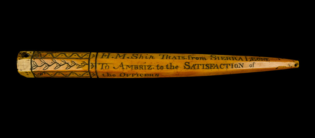 Detail of Powder horn by unknown