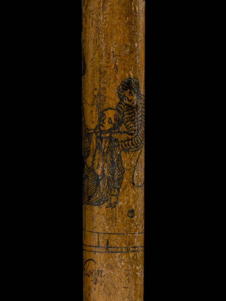 Detail of Walking stick by unknown