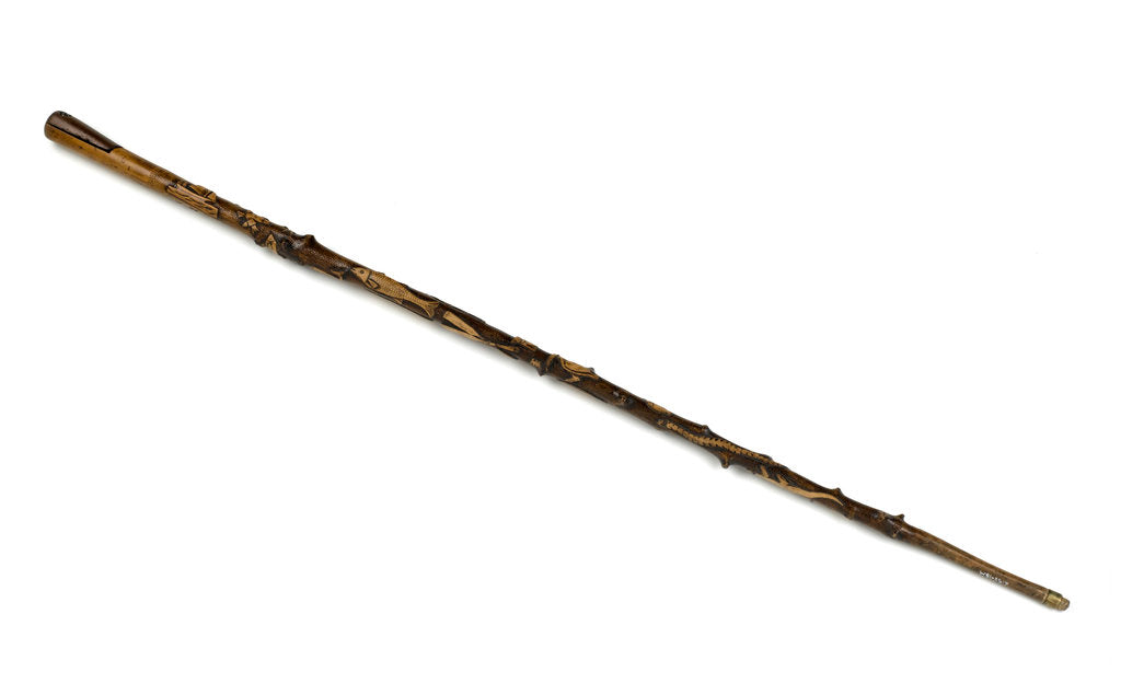 Detail of Walking stick by unknown