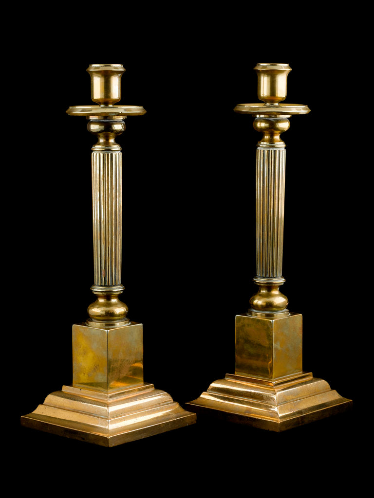 Detail of Candlesticks by Albert Edward Jew