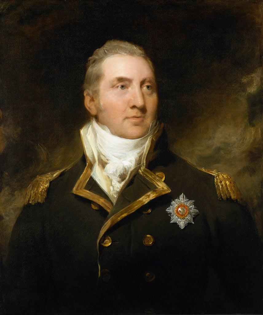 Detail of Sir Edward Pellew, Lord Exmouth (1757-1833) by Thomas Lawrence