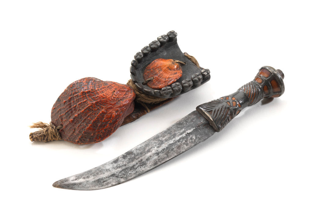 Detail of Akan knife and sheath by unknown