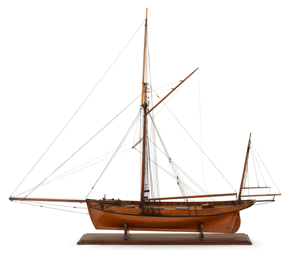 Detail of A two masted sailing vessel 'Dandy' (circa 1825) by unknown