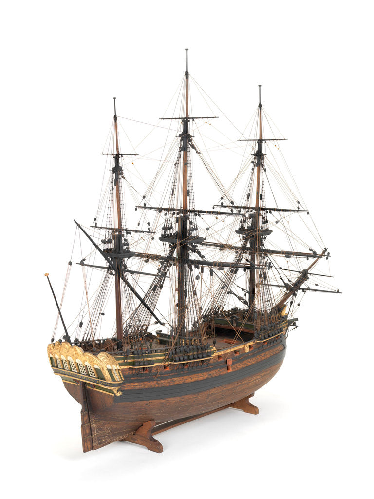 Detail of 'Dolphijn', starboard stern quarter by unknown
