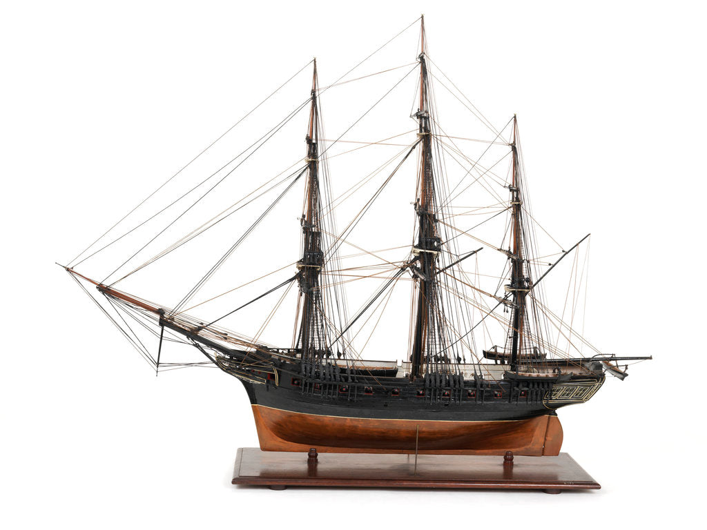 Detail of 'Nimrod', port broadside by John Crocker