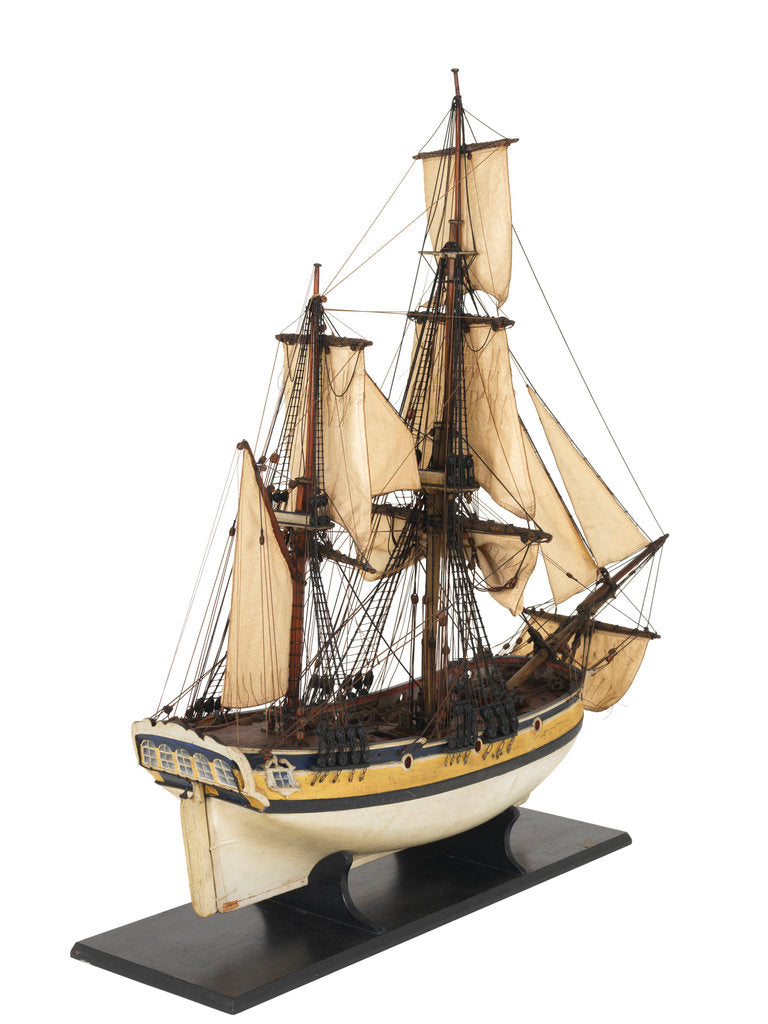 Detail of Ketch, starboard stern quarter by unknown