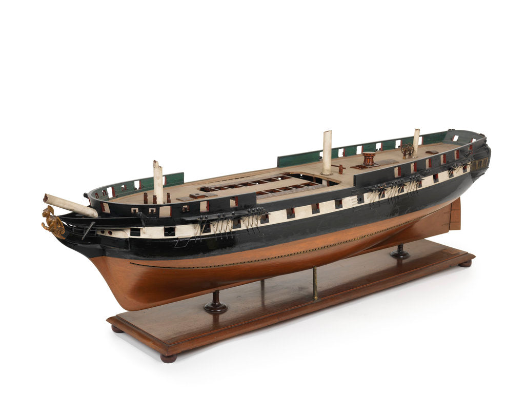 Detail of 'Lacedaemonian', port 3/4 bow by David Harvey