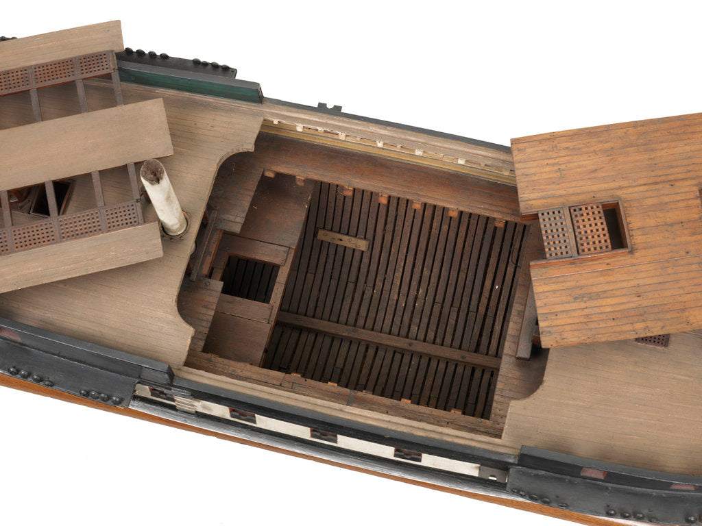 Detail of 'Lacedaemonian', detail of midships with upper and lower deck removed by David Harvey
