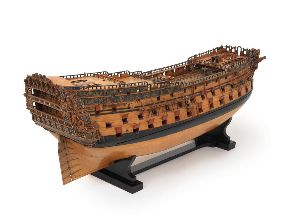 Detail of 'Royal William', starboard stern quarter by unknown