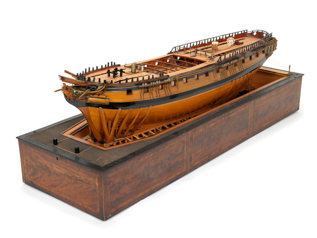 Detail of 'Diana', 38 guns by unknown