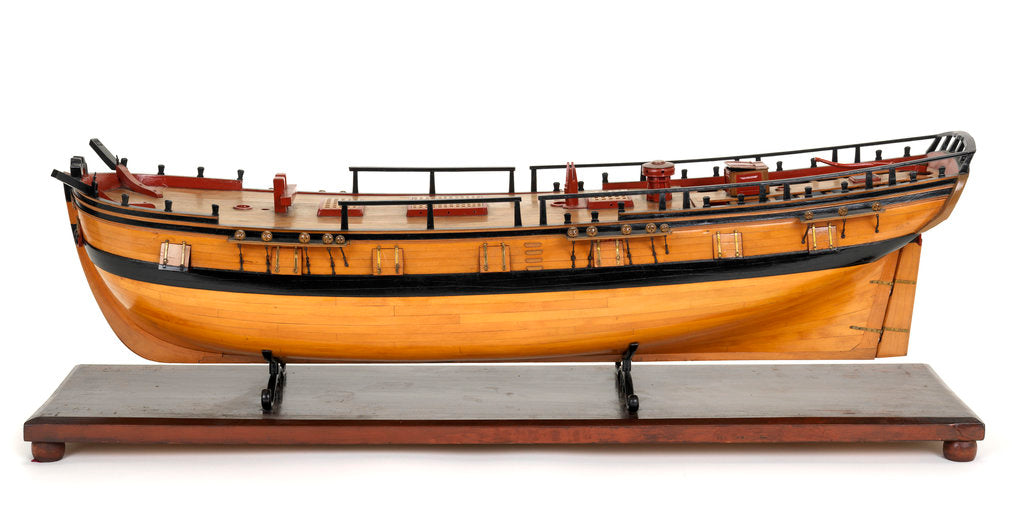Detail of 'Wolverine', port broadside by unknown