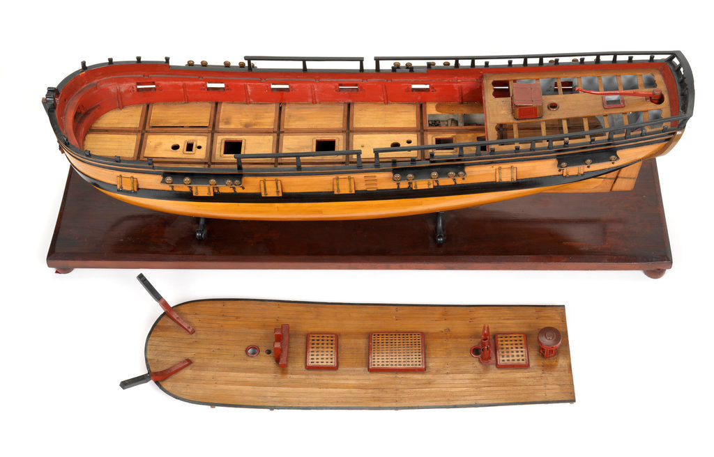 Detail of 'Wolverine', deck section removed to reveal interior by unknown