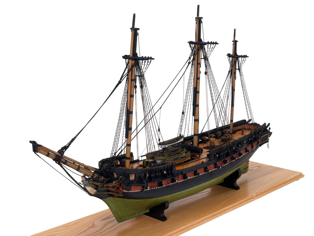 Detail of 'Pomone' 38-gun frigate by unknown