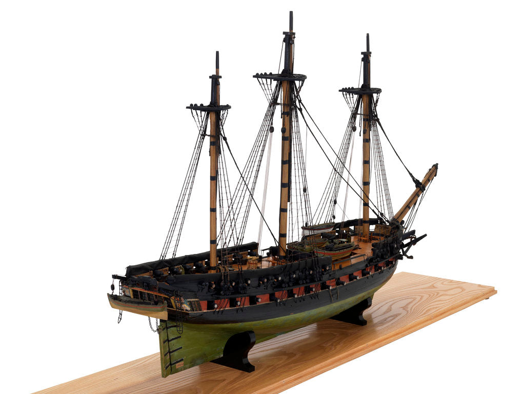 Detail of 'Pomone' 38-gun frigate by unknown