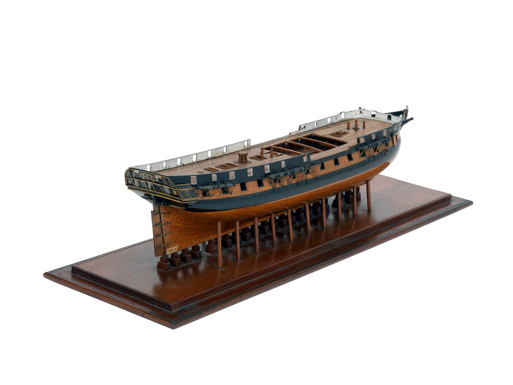 Detail of Révolutionnaire', starboard stern quarter by unknown