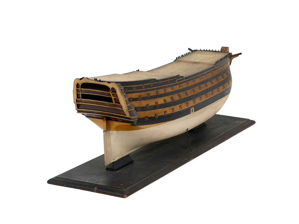 Detail of 'Royal Sovereign', starboard stern quarter by unknown