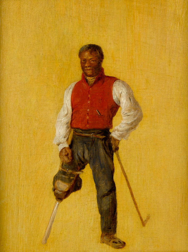 Detail of Bill Waters, sailor and celebrated London street entertainer by David Wilkie