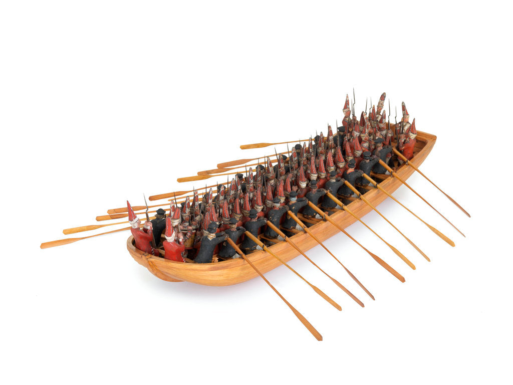 Detail of Model of a troopboat by unknown