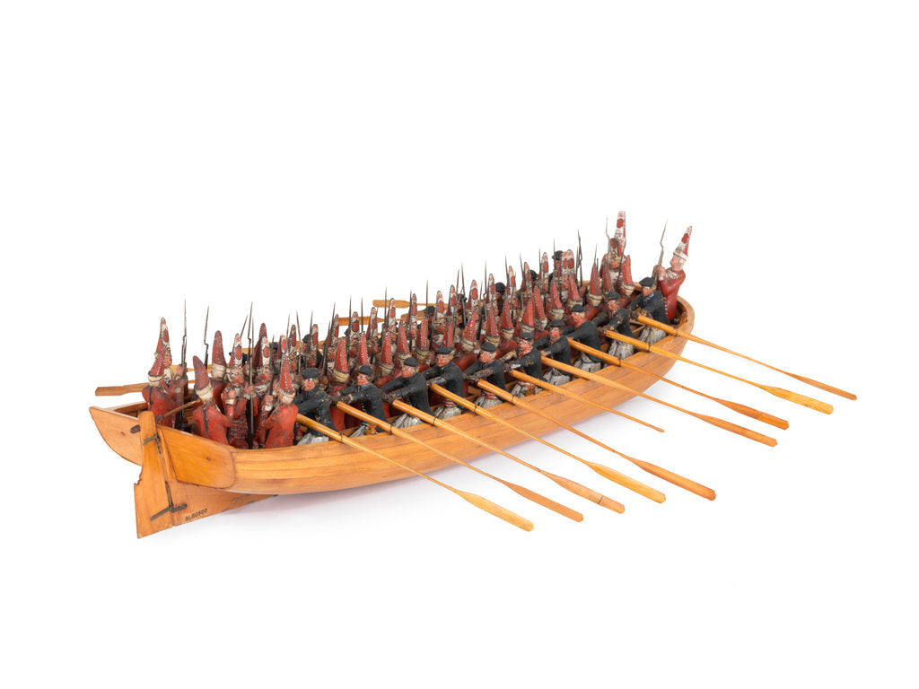 Detail of Model of a troopboat by unknown